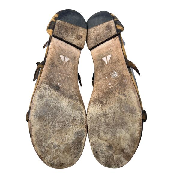 Tamara Mellon Women’s Leopard Print Brown Ankle Strap Sandal Size 38 US 8 - Picture 9 of 11